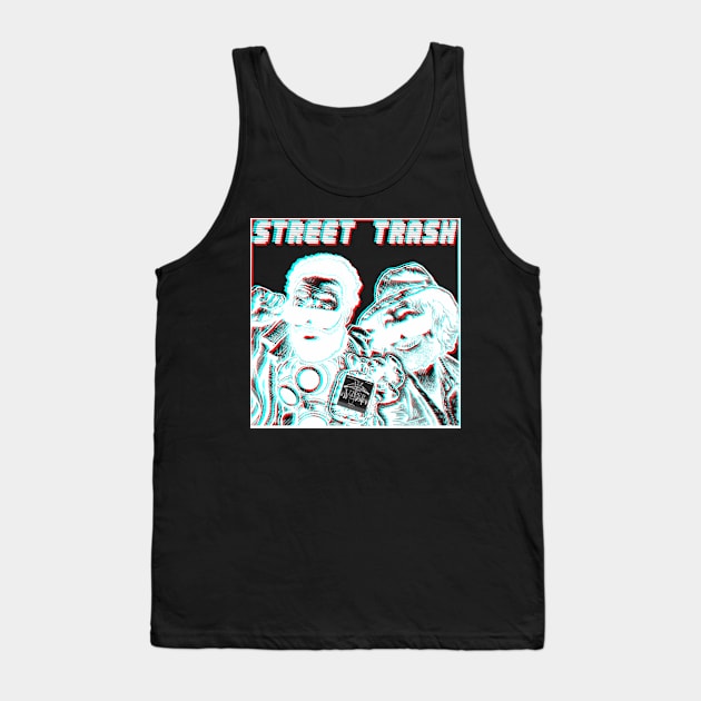 Street Trash negative 3-D Tank Top by BludBros